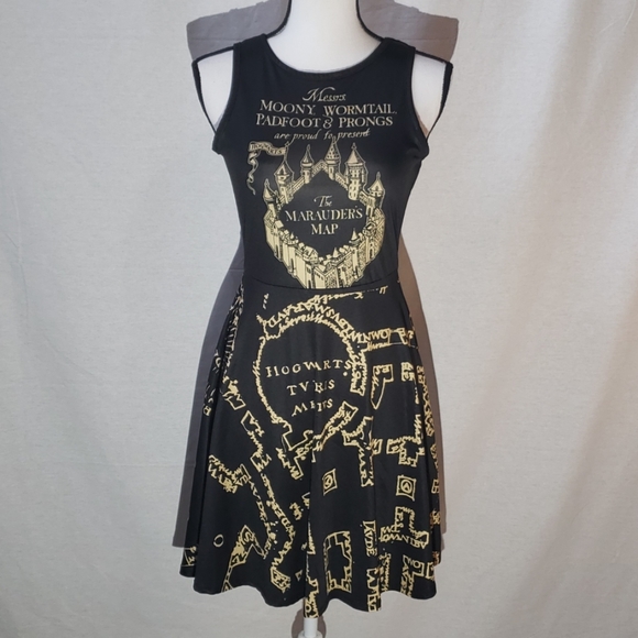 Harry Potter The Marauders Map Dress - Picture 1 of 5